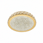 GLORY 40cm Crystal Oyster Light Tri Colour LED Gold