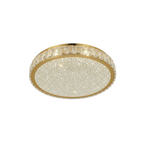 GLORY 50cm Crystal Oyster Light Tri Colour LED Gold