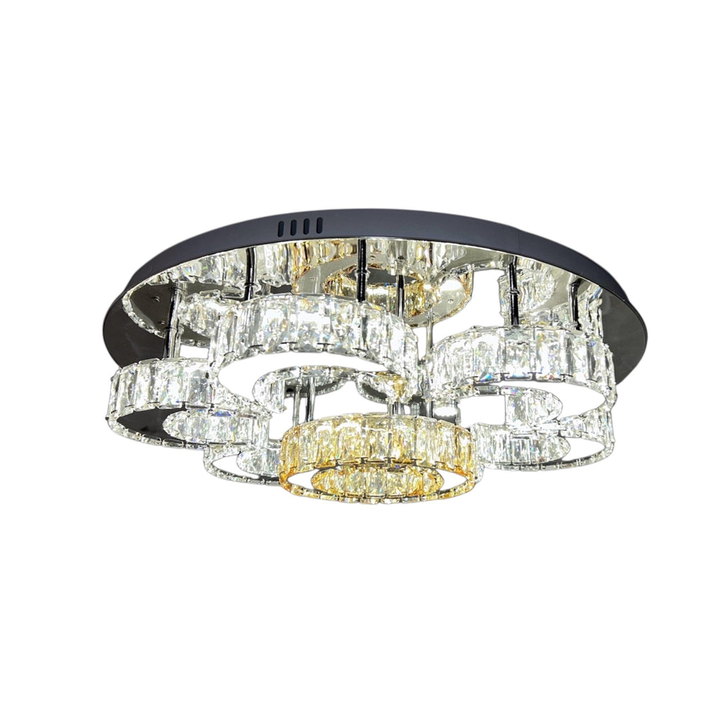 LOTUS 60cm Crystal Ceiling Light Tri Colour LED