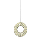 HALO Single Ring Crystal Pendant Light Chrome