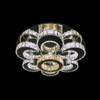 LOTUS 60cm Crystal Ceiling Light Tri Colour LED