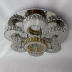 LOTUS 60cm Crystal Ceiling Light Tri Colour LED
