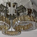 LOTUS 75cm Crystal Ceiling Light Tri Colour LED