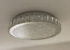 GLORY 40cm Crystal Oyster Light Tri Colour LED Chrome