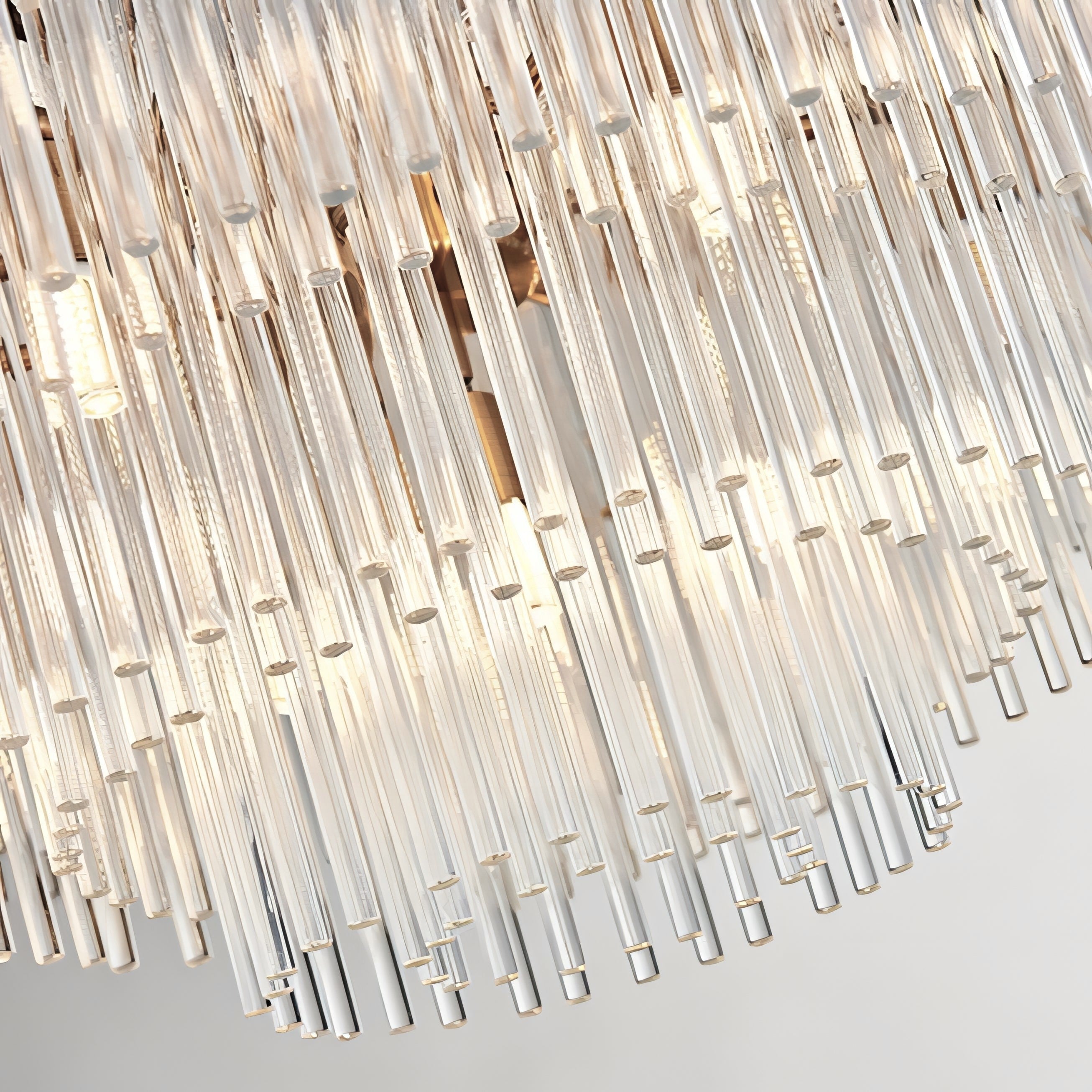 ASHTON 12 Light Modern Chandelier 68cm Brass