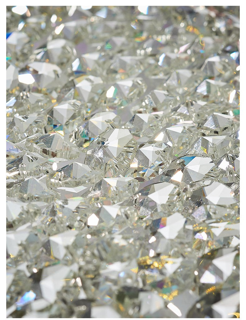 GLORY 40cm Crystal Oyster Light Tri Colour LED Chrome