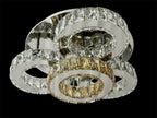 LOTUS 50cm Crystal Ceiling Light Tri Colour LED