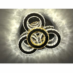 LOTUS 50cm Crystal Ceiling Light Tri Colour LED