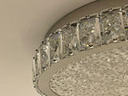 GLORY 30cm Crystal Oyster Light Tri Colour LED Chrome