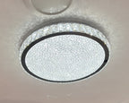 GLORY 50cm Crystal Oyster Light Tri Colour LED Chrome