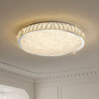 GLORY 50cm Crystal Oyster Light Tri Colour LED Chrome