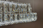 STACKO 3 Tier Crystal Pendant Light 80cm Gold
