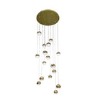 SPHERE 16 Light Pendant Chandelier Gold