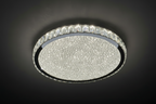 GLORY 50cm Crystal Oyster Light Tri Colour LED Chrome